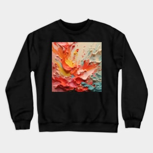 Abstract Strokes: Acrylic Brush Stripe Extravaganza Crewneck Sweatshirt